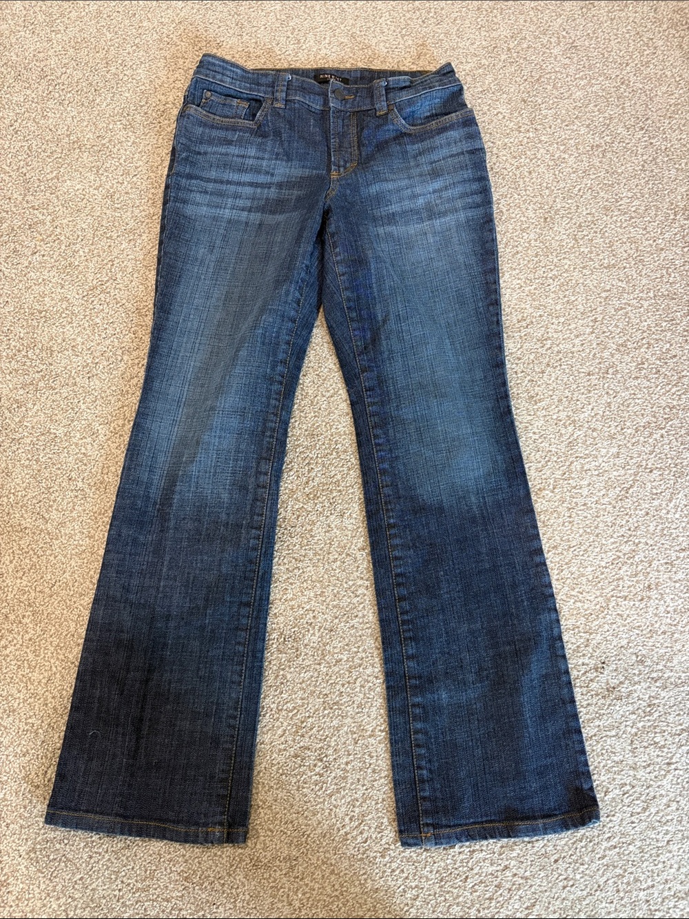 Classic Nine West Women's Dark Blue Wideleg Jeans